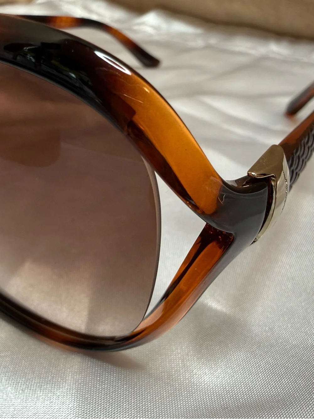 Salvatore Ferragamo Tortoise Gradient Oversized Sunglasses Italy